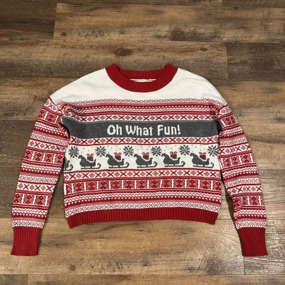 Virgin River S05 Clare Filipow Cropped Christmas Sweater Yes Lola Size S Holiday - Picture 1 of 8